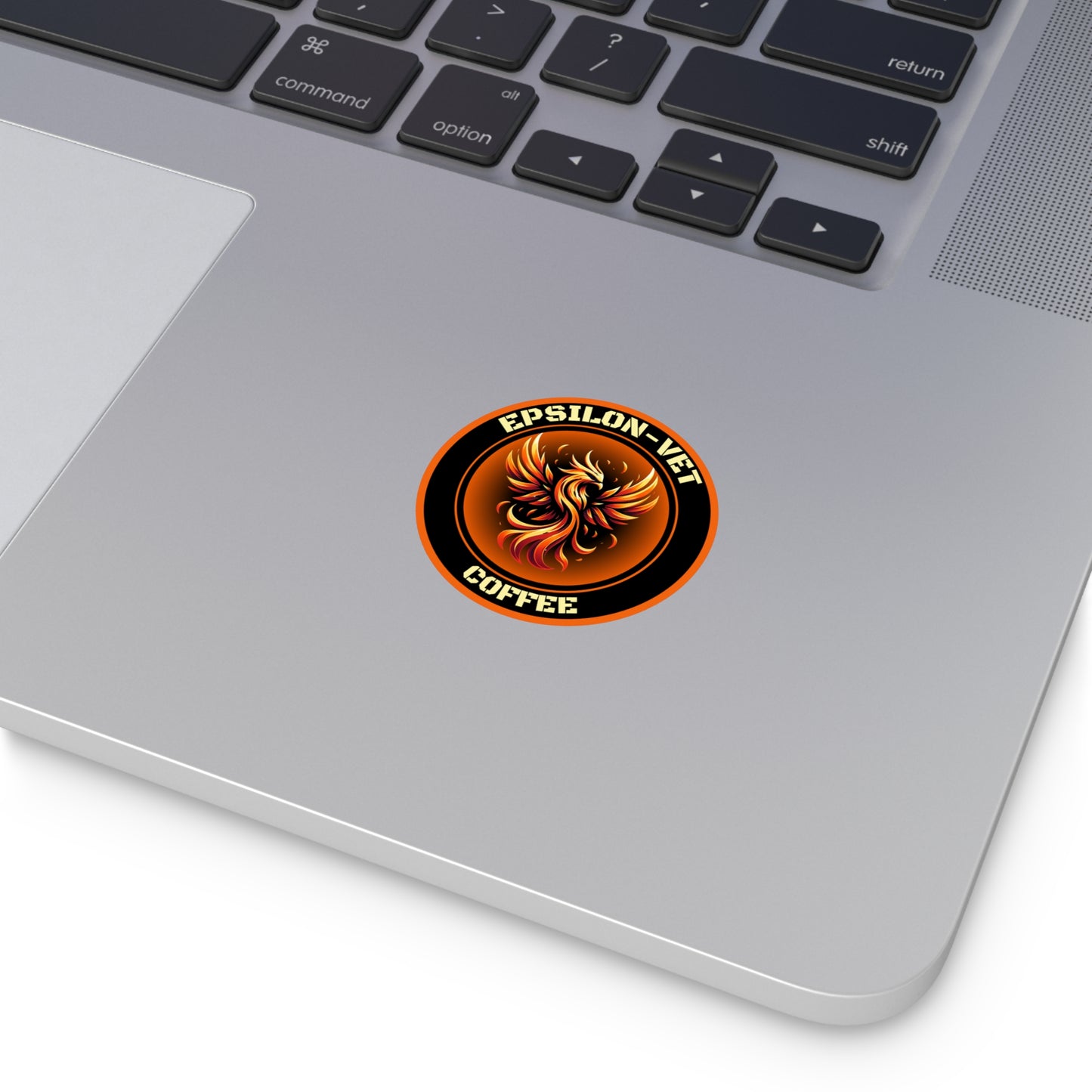 Epsilon-Vet Coffee Round Vinyl Sticker