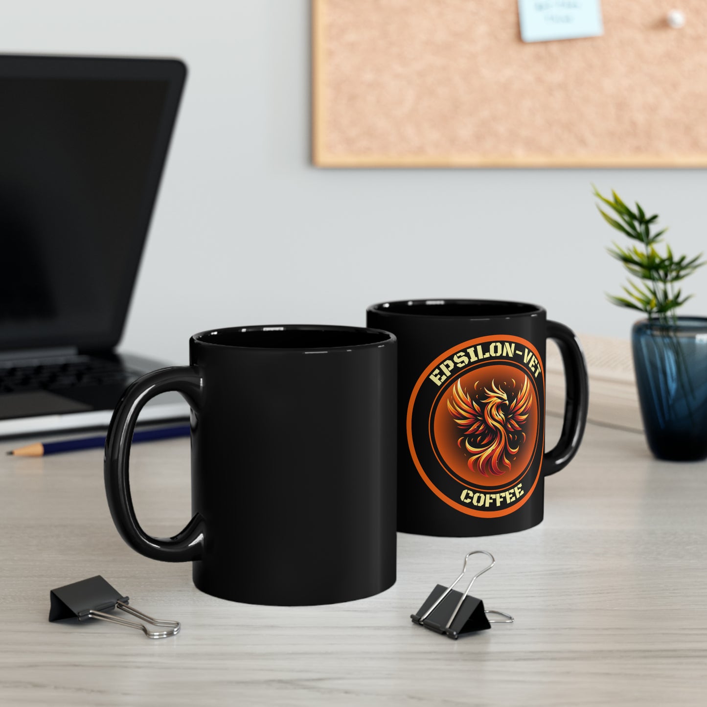 Epsilon-Vet Coffee Black Mug (11oz, 15oz)